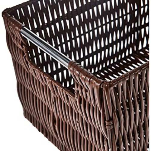 Whitmor Rattique Small Storage Tote Java