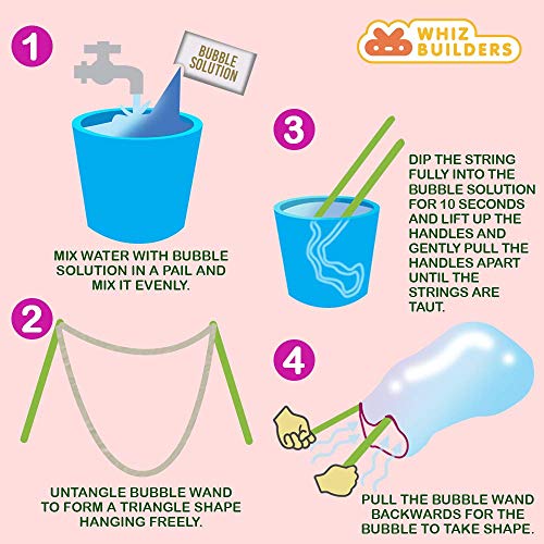 Giant Bubble Wands Bubbles For Kids & Toddlers : Large Wand Sticks...