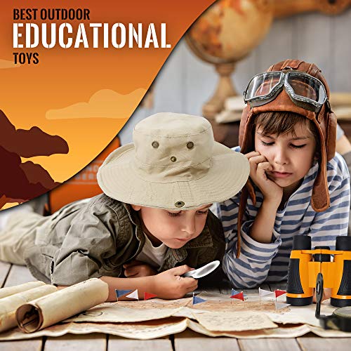 WhizBuilders Kids Explorer Kit - Outdoor Binoculars , Animal Figur...