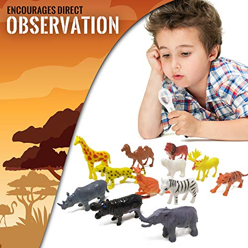 WhizBuilders Kids Explorer Kit - Outdoor Binoculars , Animal Figur...