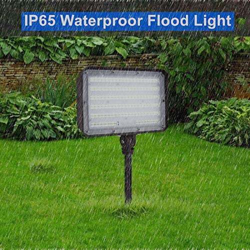Dusk to Dawn Outdoor 100W LED Flood Light with Knuckle, 14000LM 10...