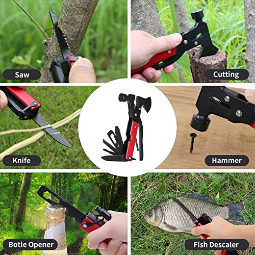 Whollyup Multitool Camping Tool Outdoor Survival Gear,Handy Gifts ...