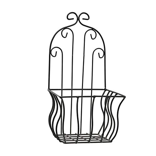 French Country Wall Baskets for Plants, Set of 2, Crested Arabesqu...