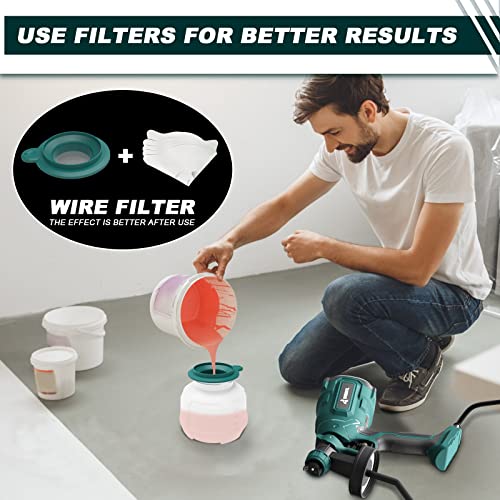 WIBENTL Paint Sprayer, 700W HVLP Electric Spray Paint Gun, with 6 ...