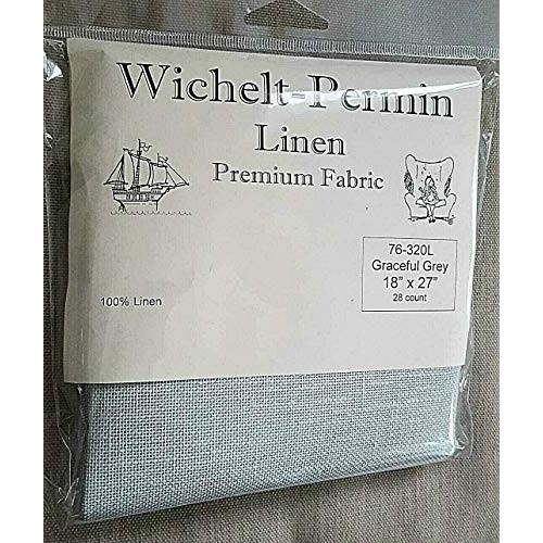 Wichelt Permin Premium Linen Cross Stitch Fabric 18 x 27 Gracefu...