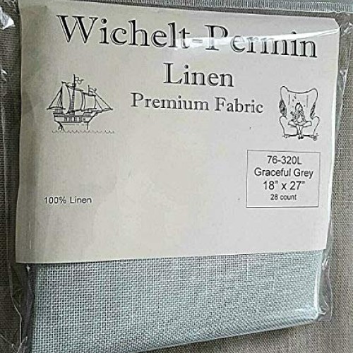 Wichelt Permin Premium Linen Cross Stitch Fabric 18 x 27 Gracefu...