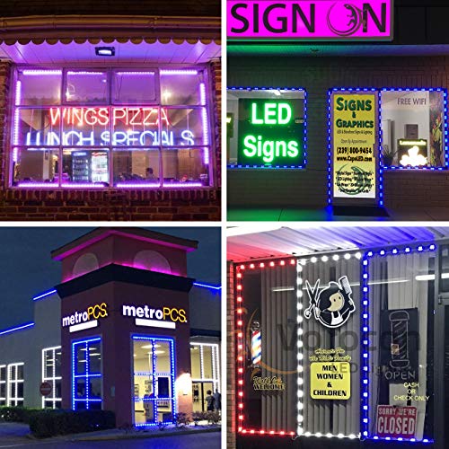 WICHEMI Storefront Lights 100ft 200 Pieces 3 Led 5050 SMD LED Ligh...