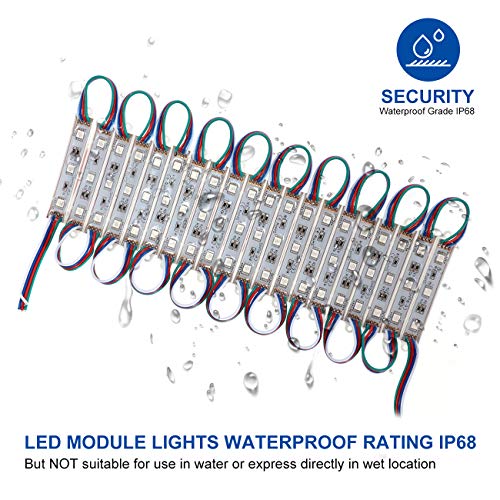 WICHEMI Storefront Lights 100ft 200 Pieces 3 Led 5050 SMD LED Ligh...