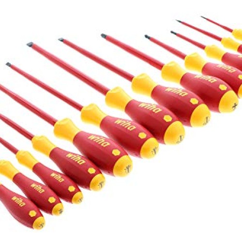 Wiha 32094 Slotted and Phillips Insulated Screwdriver Set, 1000 Vo...