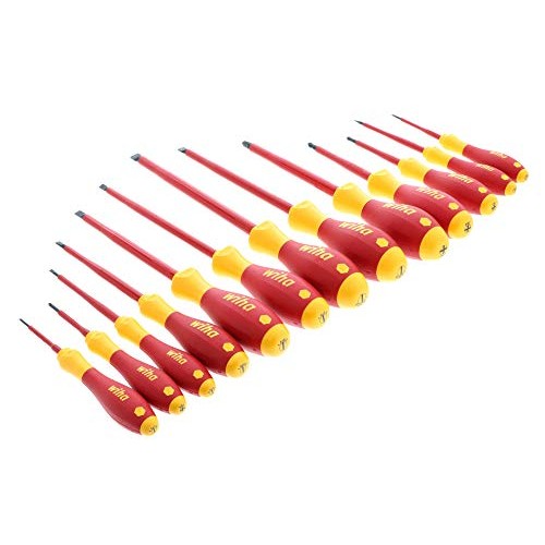 Wiha 32094 Slotted and Phillips Insulated Screwdriver Set, 1000 Vo...