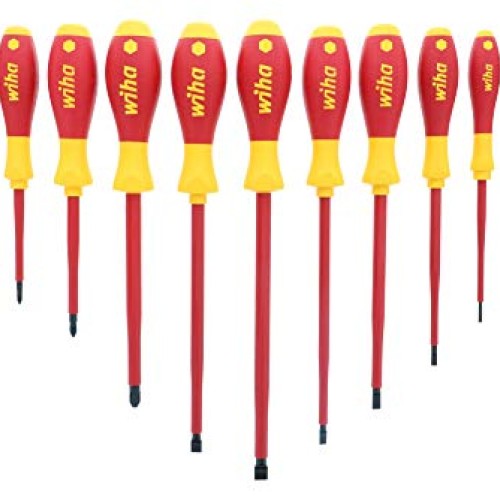 Wiha 32094 Slotted and Phillips Insulated Screwdriver Set, 1000 Vo...