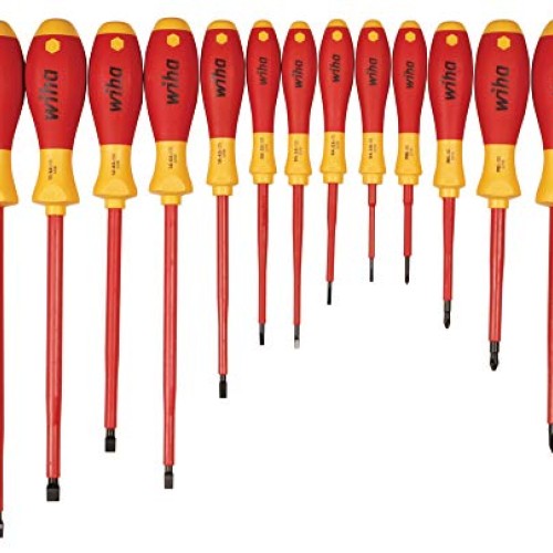 Wiha 32094 Slotted and Phillips Insulated Screwdriver Set, 1000 Vo...