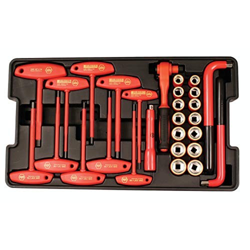 Wiha 32800 Insulated Tool Set with Screwdrivers, Nut Drivers, Plie...
