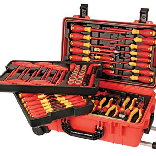 Wiha 32800 Insulated Tool Set with Screwdrivers, Nut Drivers, Plie...