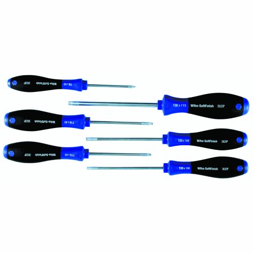 Wiha 36296 6-Piece Torx Plus Screwdriver Set