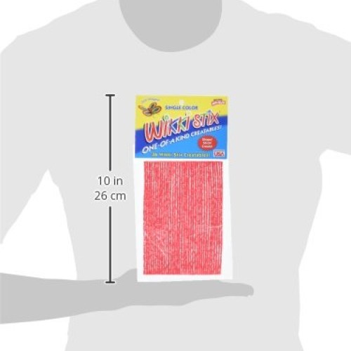 WikkiStix WIKKI-829 6-Inch Molding and Sculpting Stick, Red, 36-Pack