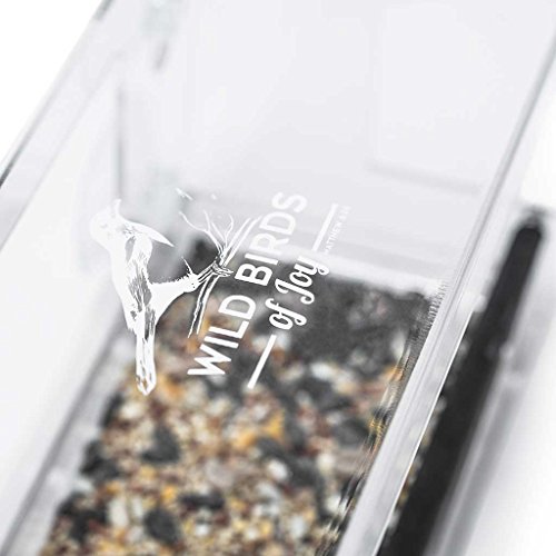 Wild Birds of Joy Window Bird Feeder with 4 Super Strong Suction C...