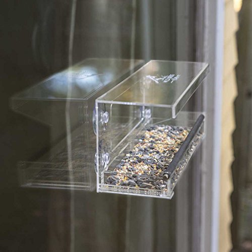 Wild Birds of Joy Window Bird Feeder with 4 Super Strong Suction C...