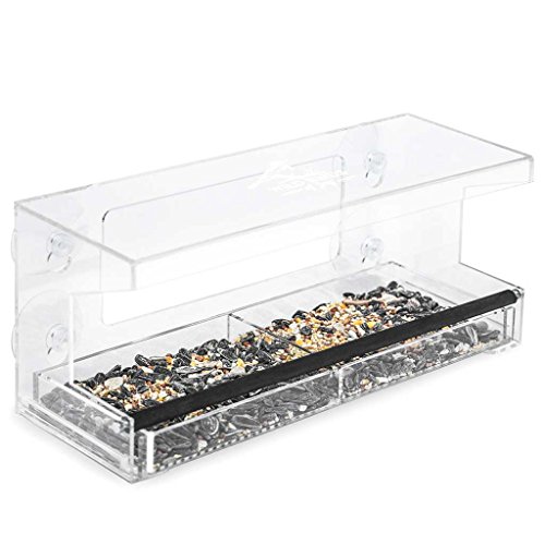 Wild Birds of Joy Window Bird Feeder with 4 Super Strong Suction C...