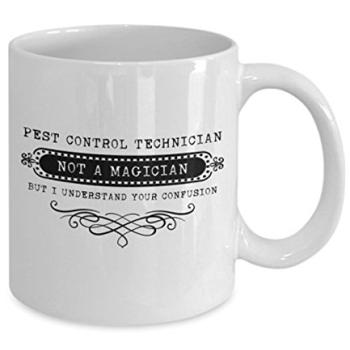 Pest Control Technician Coffee Mug Ceramic Tea Cup Gift for Pest C...