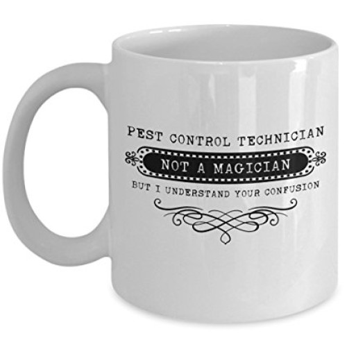 Pest Control Technician Coffee Mug Ceramic Tea Cup Gift for Pest C...