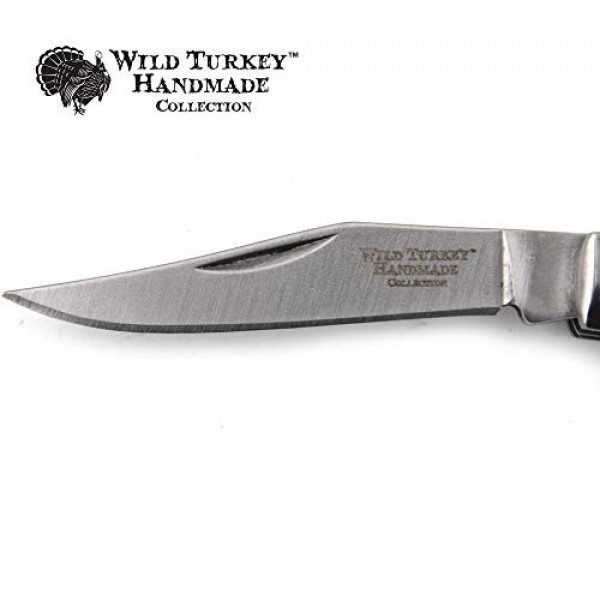 Wild Turkey Handmade Gentlemans Trapper Design Folding Pocket Col...