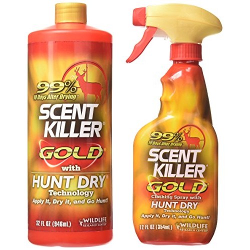 Wildlife Research Scent Killer Gold Spray Combo Pack, 44-Ounce