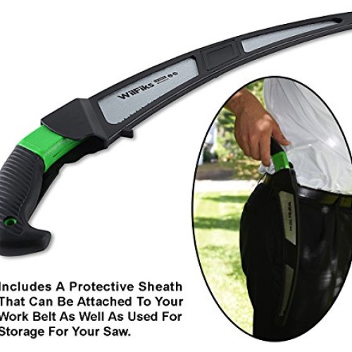 WilFiks Razor Sharp 13 Heavy Duty Curved Hand Saw, Perfect For Sa...