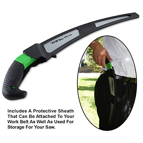 WilFiks Razor Sharp 13 Heavy Duty Curved Hand Saw, Perfect For Sa...
