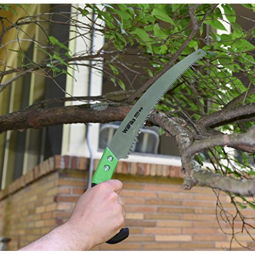 WilFiks Razor Sharp 13 Heavy Duty Curved Hand Saw, Perfect For Sa...