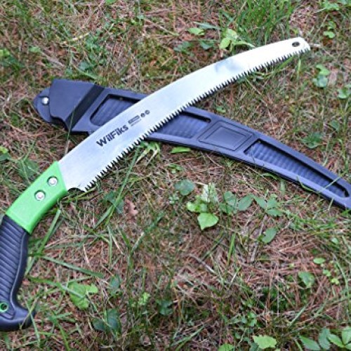 WilFiks Razor Sharp 13 Heavy Duty Curved Hand Saw, Perfect For Sa...