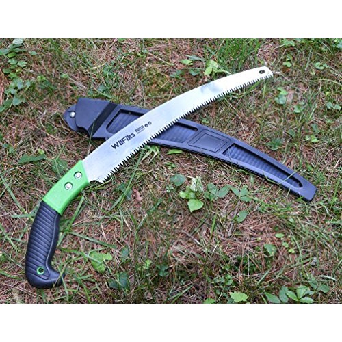 WilFiks Razor Sharp 13 Heavy Duty Curved Hand Saw, Perfect For Sa...