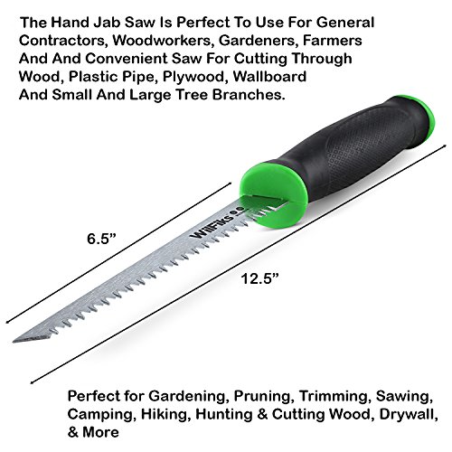 WilFiks Razor Sharp 6.5 Pro Jab Saw, Drywall Hand Saw, Perfect Fo...