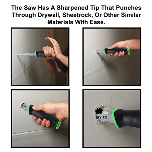 WilFiks Razor Sharp 6.5 Pro Jab Saw, Drywall Hand Saw, Perfect Fo...