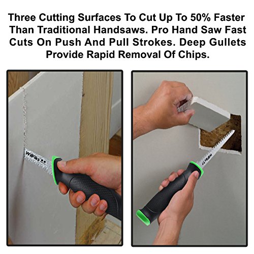 WilFiks Razor Sharp 6.5 Pro Jab Saw, Drywall Hand Saw, Perfect Fo...