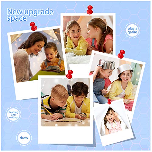 Teepee Play Tent for Kids with Gifts Star Lights, Coloured Flag, F...