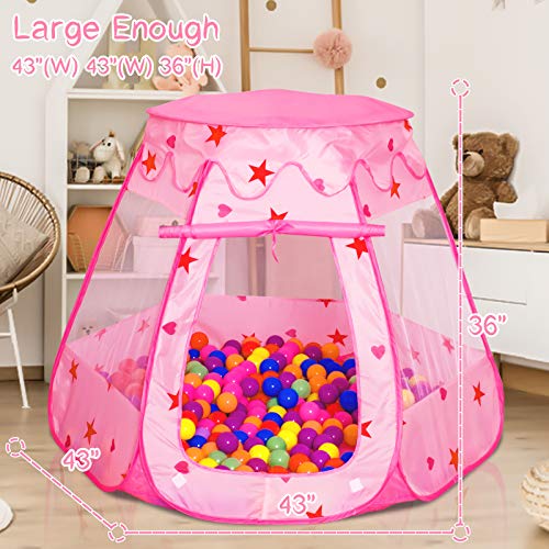 Wilhunter Baby Ball Pit for Toddler with 50 Balls, Kids Pop Up Pla...