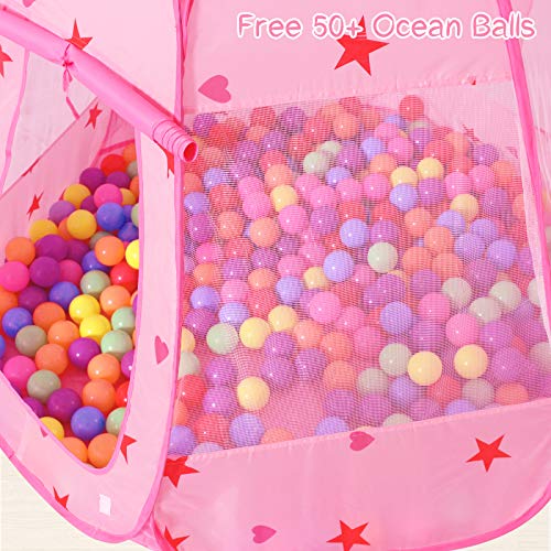 Wilhunter Baby Ball Pit for Toddler with 50 Balls, Kids Pop Up Pla...