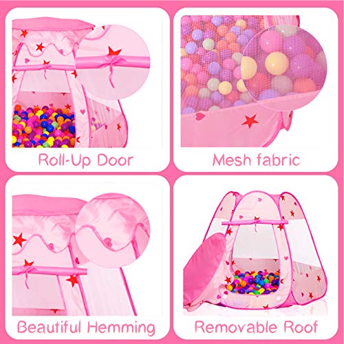 Wilhunter Baby Ball Pit for Toddler with 50 Balls, Kids Pop Up Pla...