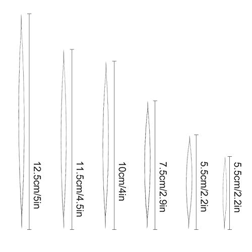 30 Pieces 6 Size Beading Needles Big Eye Beading Needles Beading E...