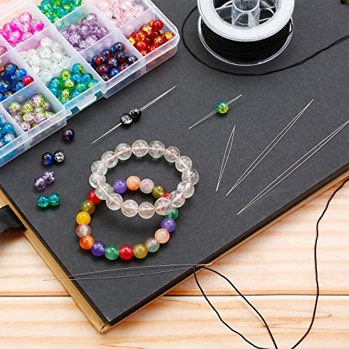 30 Pieces 6 Size Beading Needles Big Eye Beading Needles Beading E...