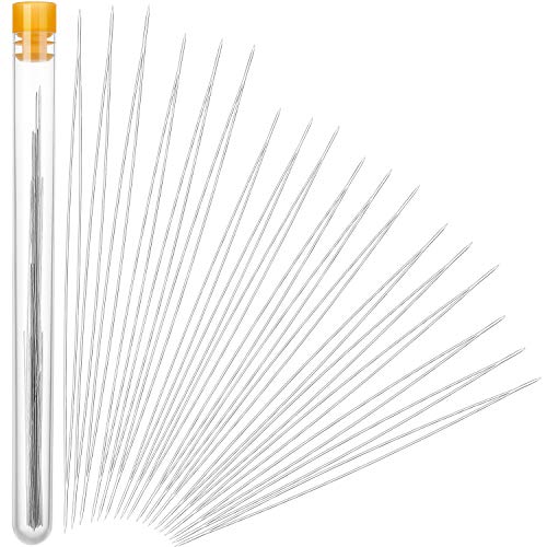 30 Pieces 6 Size Beading Needles Big Eye Beading Needles Beading E...