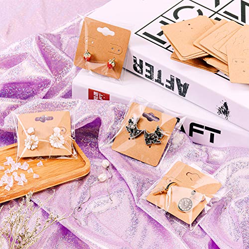 WILLBOND 100 Pieces Earring Card Holder Jewelry Display Cards, 200...
