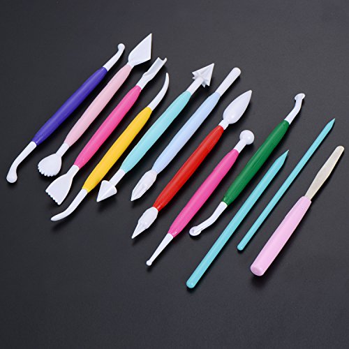 Willbond 12 Pieces Clay Modeling Tools Clay Shaping Sculpting Tool...