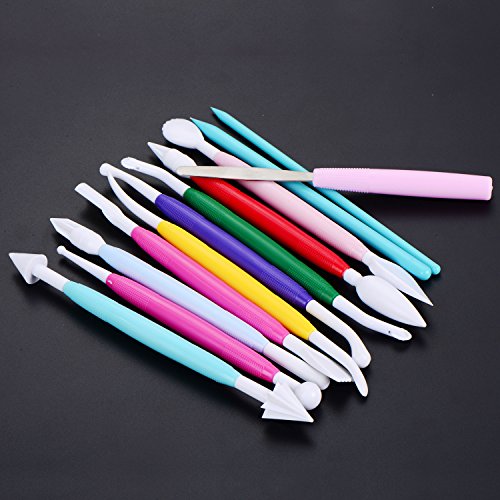 Willbond 12 Pieces Clay Modeling Tools Clay Shaping Sculpting Tool...