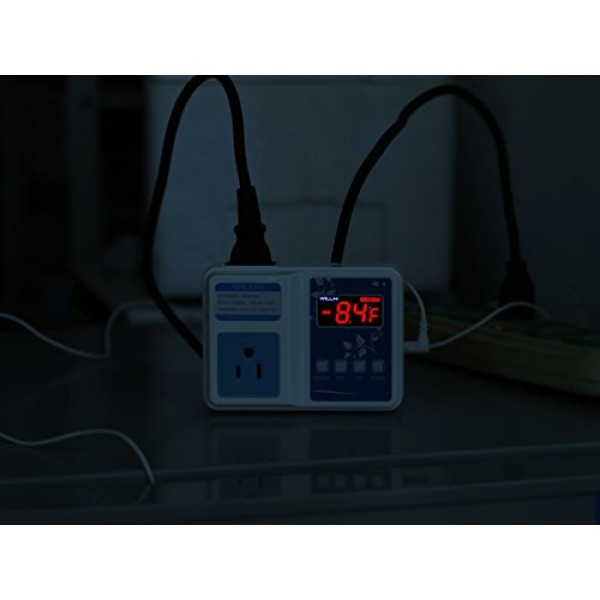 WILLHI WH1436A Temperature Controller 110V Digital Thermostat Swit...