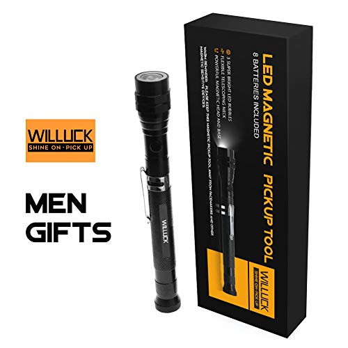 Gifts for Men Him Grandpa,Magnetic Pickup Tool with LED,Fathers Da...