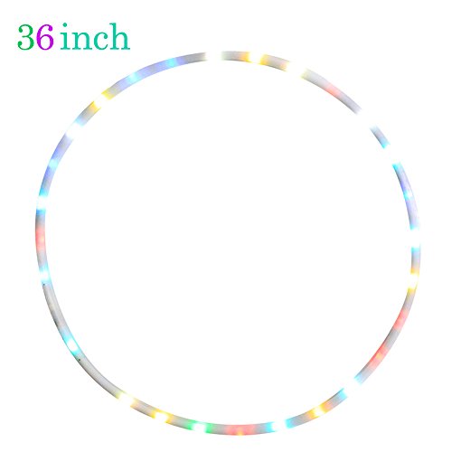 36 inch LED Hoop, willway 28 Color Strobing and Changing Hoop Ligh...