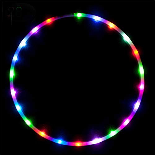 36 inch LED Hoop, willway 28 Color Strobing and Changing Hoop Ligh...