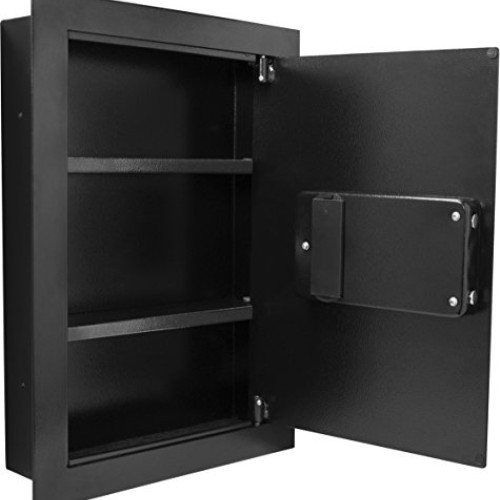 winbest Biometric Fingerprint Security Hidden Wall Safe 15.4 in x ...